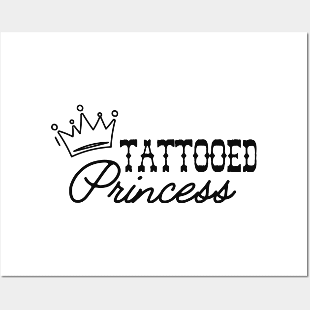 Tattooed Princess Wall Art by KC Happy Shop